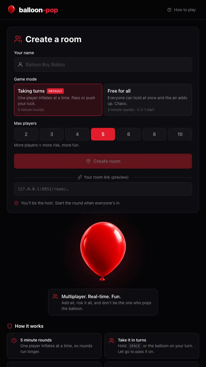 Balloon Pop screenshot